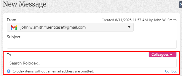Select a Contact